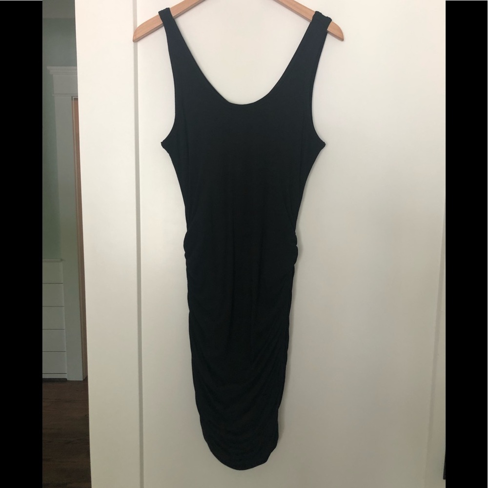 Express ruched mini dress black size small